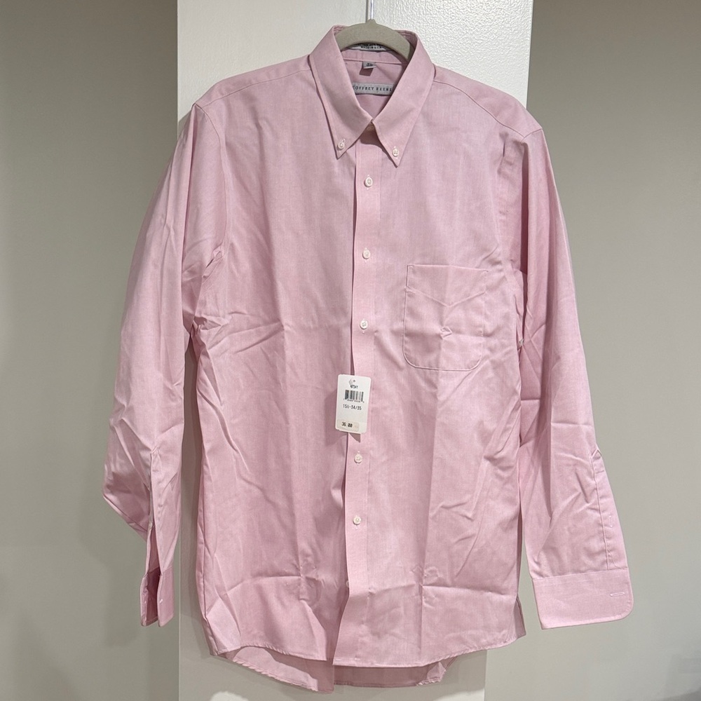 NWT Geoffrey Beene pinpoint Oxford button down